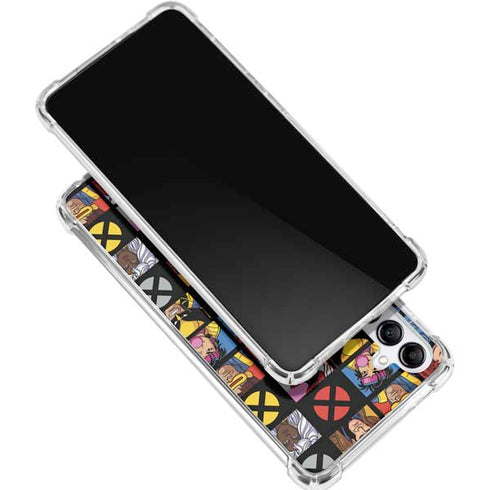 Marvel X-Men Pattern Galaxy A15 5G Clear Case